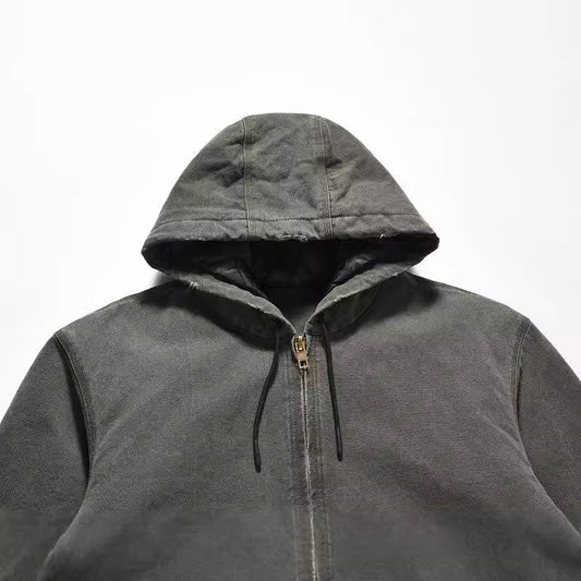Sudadera Vintage Desgastada con Cordones - Abrigo Holgado Oversize - Image 2