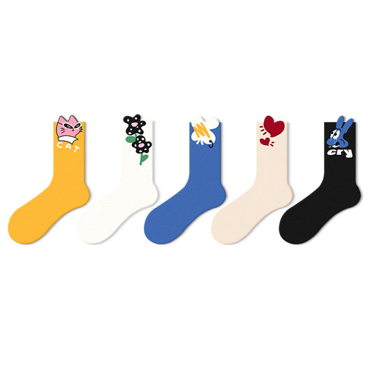 Calcetines Finos Medianos para Mujer - Diseño Adorable y Cómodo - Image 13