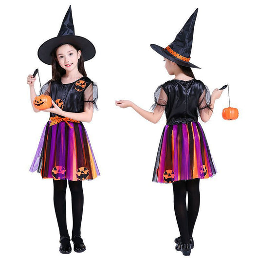 Disfraz de Bruja Infantil Completo - Falda, Sombrero y Accesorios Halloween - Image 7