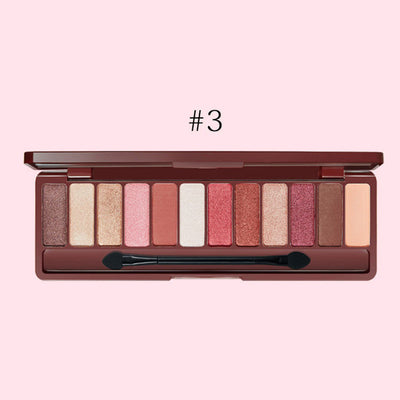 Paleta de Sombras 12 Colores Tonos Nude - Maquillaje Principiantes - Image 4