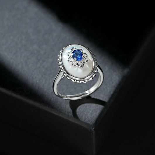 Anillo de Zafiro en Plata 925 Ajustable para Mujer - Image 6