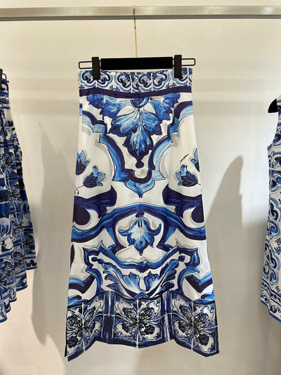 Falda Larga Estampada con Personalidad para Mujer - Image 4