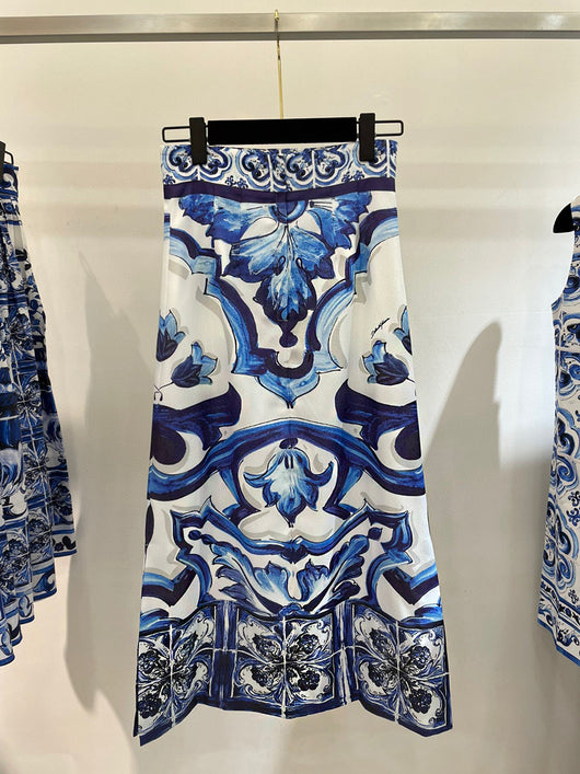 Falda Larga Estampada con Personalidad para Mujer - Image 4