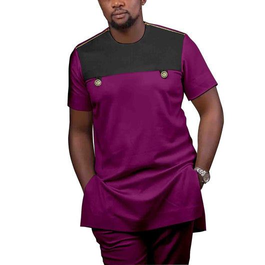 Traje de Descanso Batik en Algodón con Estampado Étnico para Hombre - Image 4