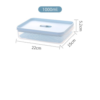 Contenedor Antibacterial para Refrigerador con Drenaje - Frutas y Alimentos Frescos - Image 9