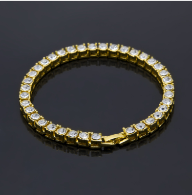 Pulsera Iced Out Dorada para Hombre - Joyería Hip Hop Urbana - Image 15