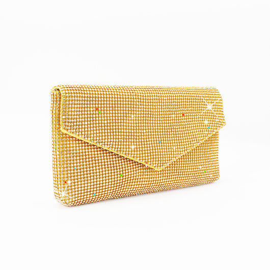 Bolso de Noche Brillante con Cristales - Clutch Elegante Mesh para Mujer - Image 4