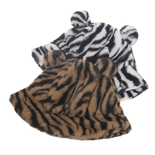Gorro Pescador con Orejas de Oso y Estampado de Leopardo - Image 3