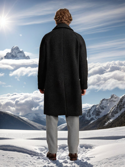 Abrigo de Lana Clásico Británico para Otoño e Invierno - Image 13
