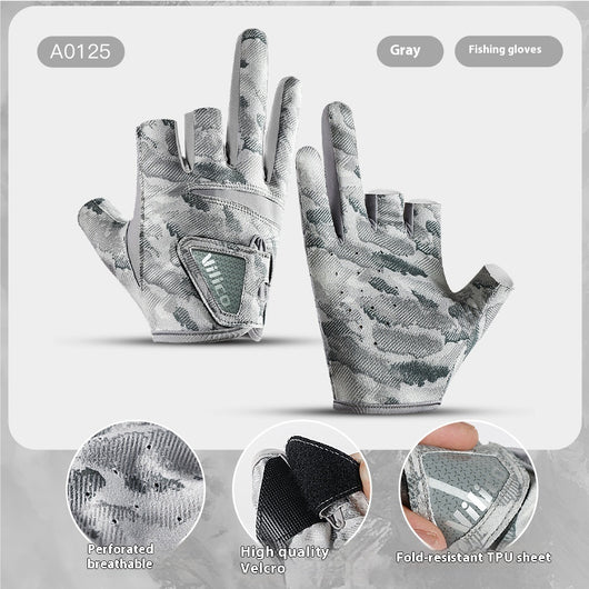 Guantes de Pesca Profesionales con Protección Solar y Tres Dedos Expuestos - Image 6