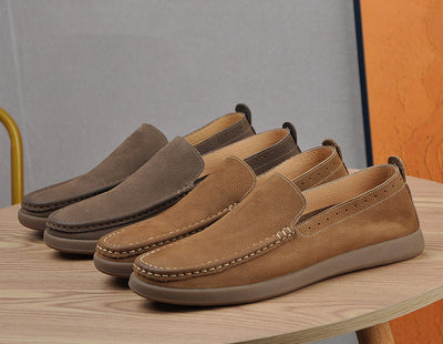 Zapatos Casuales de Cuero Suave Transpirables para Hombre - Image 14