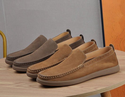 Zapatos Casuales de Cuero Suave Transpirables para Hombre - Image 14