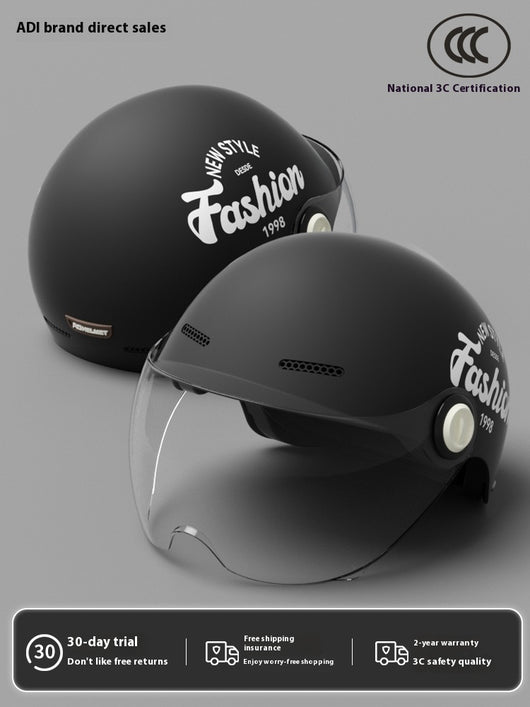 Casco Moto Semintergral Batería Universal Cuatro Estaciones - Image 27