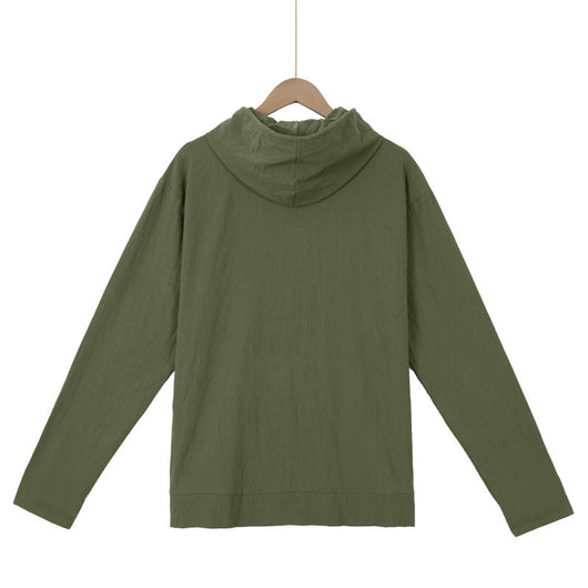 Henley con Capucha y Mangas Largas con Bolsillos Grandes - Image 41