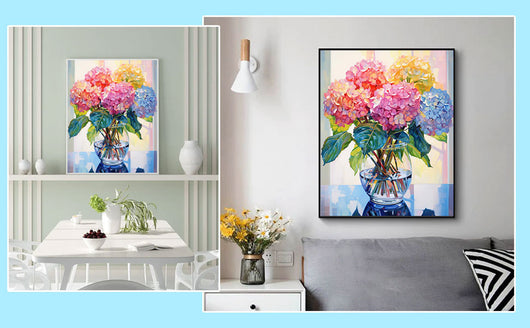 Kit de Arte Diamante Flor Hortensia Fashion - Image 14