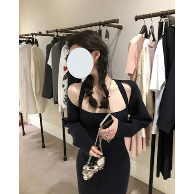 Vestido Tejido Slim Dos Piezas con Realce de Caderas - Image 8