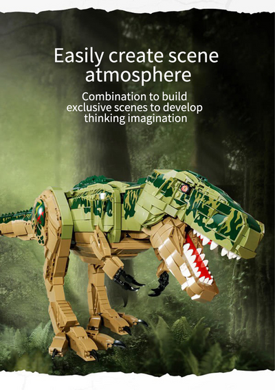 Bloques de Construcción Dinosaurios Jurásico - Puzzle Educativo Infantil - Image 18