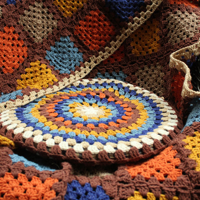 Manta Tejida a Mano en Lana Pura - Tapiz Artesanal - Image 6