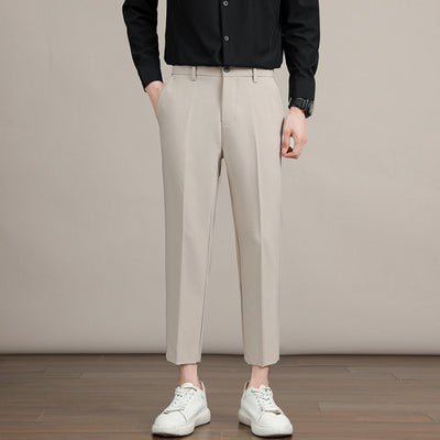 Pantalón de Vestir Hombre Coreano Corte Drop-crotch Tendencia - Image 8