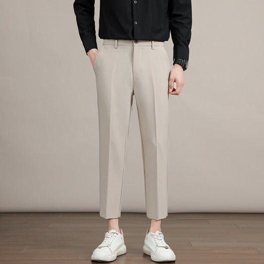 Pantalón de Vestir Hombre Coreano Corte Drop-crotch Tendencia - Image 8