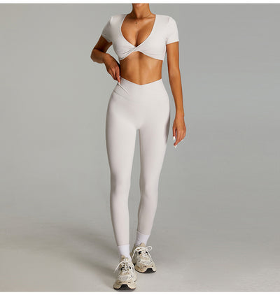 Pantalones Deportivos Cintura Alta Efecto Desnudo Mujer - Secado Rápido y Ajuste Perfecto - Image 22