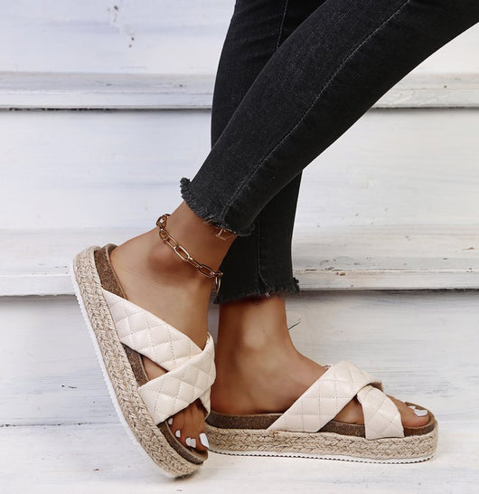 Sandalias Plataforma con Tiras Cruzadas para Mujer - Cómodas y Versátiles - Image 15