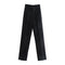 Pantalón Casual de Cintura Alta Ajustado en Colores Lisos