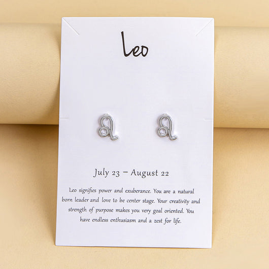 Aretes de los Doce Signos del Zodiaco en Oro y Plata - Image 11