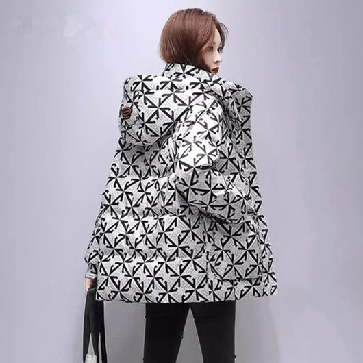 Chaqueta Acolchada de Algodón para Mujer - Largo Medio - Image 2
