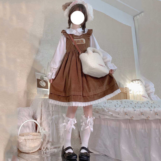 Vestido Globo con Mangas Volantes - Image 6