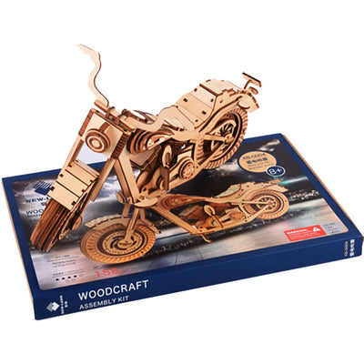Puzzle 3D Moto de Madera - Maqueta Educativa y Divertida - Image 7