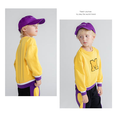 Suéter para niño cuello redondo con letras - Image 11