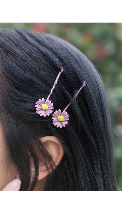 Elegante Pinza para Cabello con Diseño de Margarita - Image 4