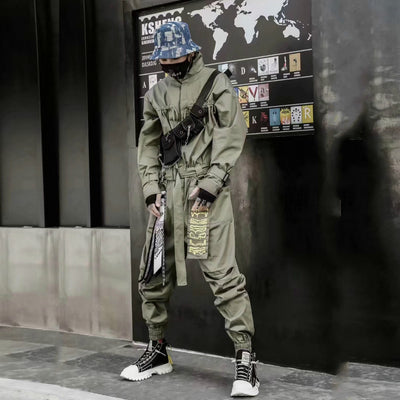 Jumpsuit Retro Casual para Hombre con Tirantes Sueltos - Image 2