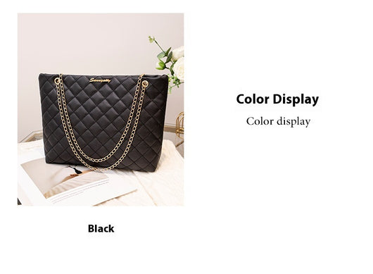 Bolso Bandolera Mujer Capacidad Grande Diseño Rombo Cadena Premium - Image 26