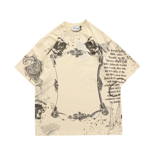 Playera Suelta con Estampado de Letras - Unisex - Image 4