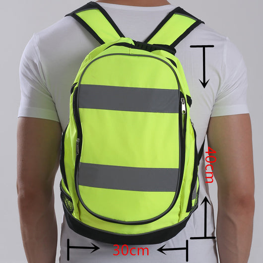Mochila Reflectante Deportiva de Doble Compartimento para Aventuras Nocturnas - Image 2