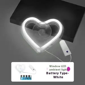 Luz Neón Triangular para Auto - Decoración Corazón LED - Image 2