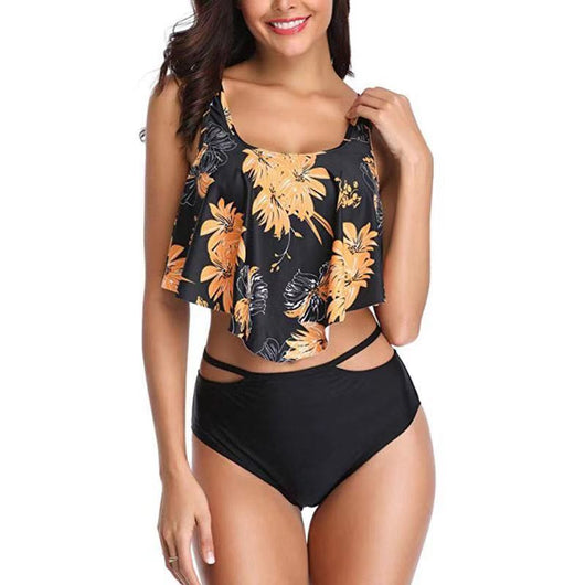 Traje de Baño Retro Enterizo con Tirantes para Mujer