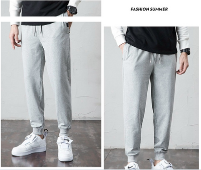 Pantalones de Algodón con Puños Fruncidos - Image 7