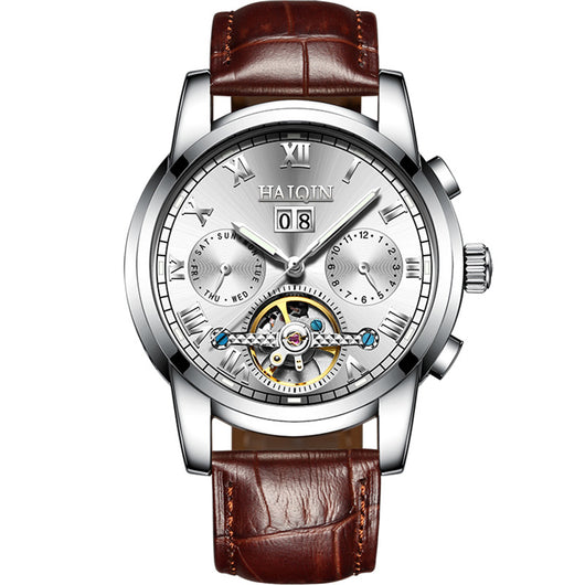 Reloj Automático Mecánico Hueco Luminoso Resistente al Agua para Hombre - Image 12