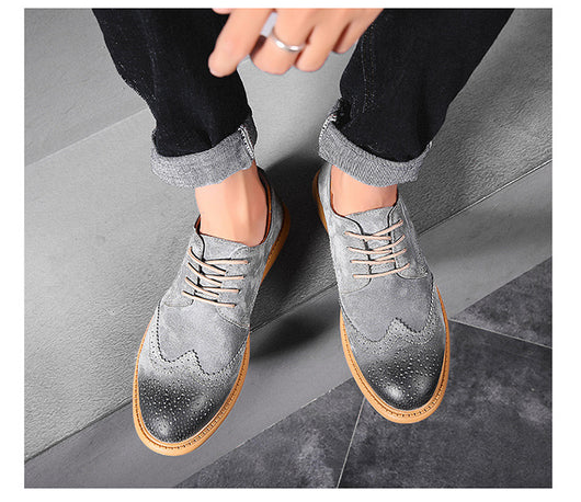 Zapatos Formales de Cuero Genuino para Hombre - Diseño Retro con Cordones - Image 28