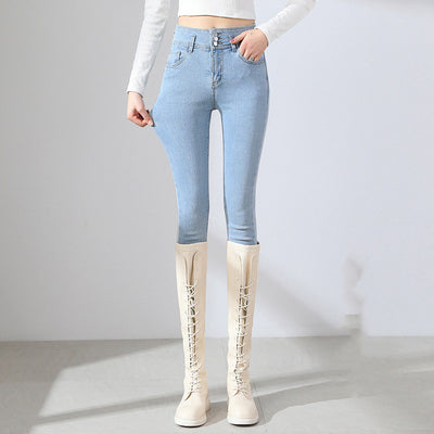Pantalones Ajustados Azul Claro - Diseño Versátil para Primavera - Image 7