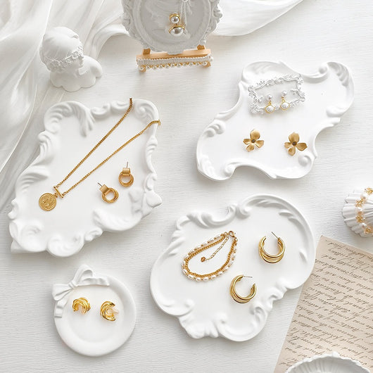 Bandeja Exhibidora de Joyas Estilo Barroco Europeo en Yeso - Image 2