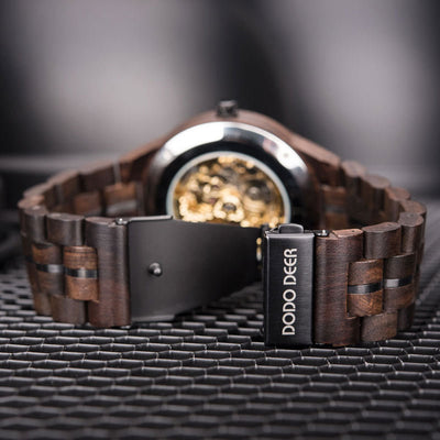 Reloj Mecánico de Madera para Hombre - Image 12