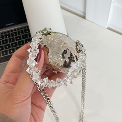 Bolsa Crossbody de Fiesta con Cadena Dorada - Diseño Elegante Huevo - Image 18
