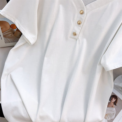 Blusa Talla Grande Escote V Suelta Efecto Adelgazante - Image 10