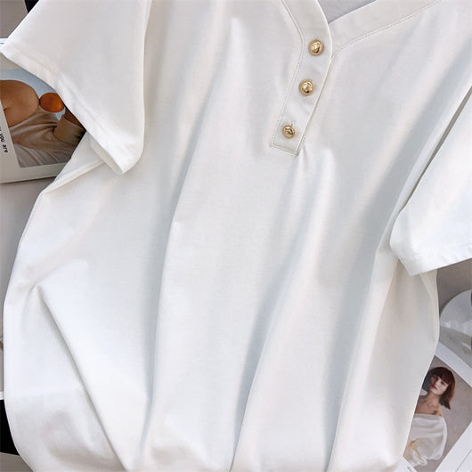 Blusa Talla Grande Escote V Suelta Efecto Adelgazante - Image 10