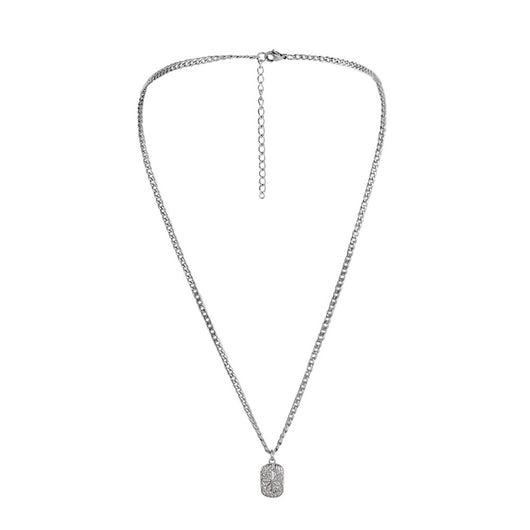Collar Minimalista Cuadrado Acero Inoxidable para Hombre - Image 14