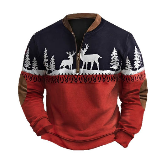 Sudadera Hombre con Estampado Digital y Cierre Medio - Image 5